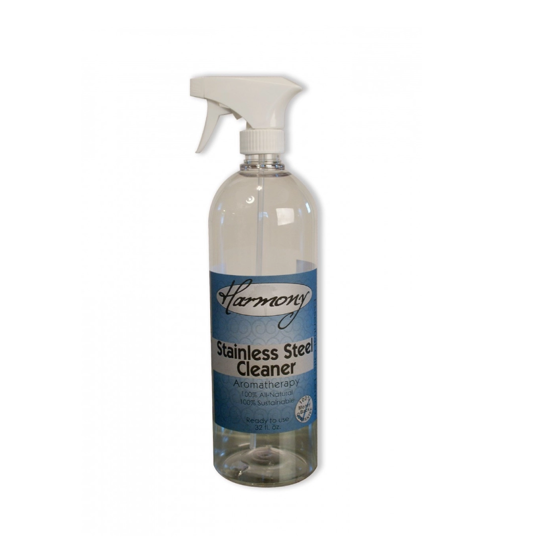 A bottle of stainless steel cleaner