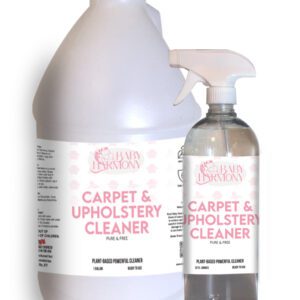 Baby Harmony Carpet & Upholstery Cleaner in 32oz bottle and one gallon jug