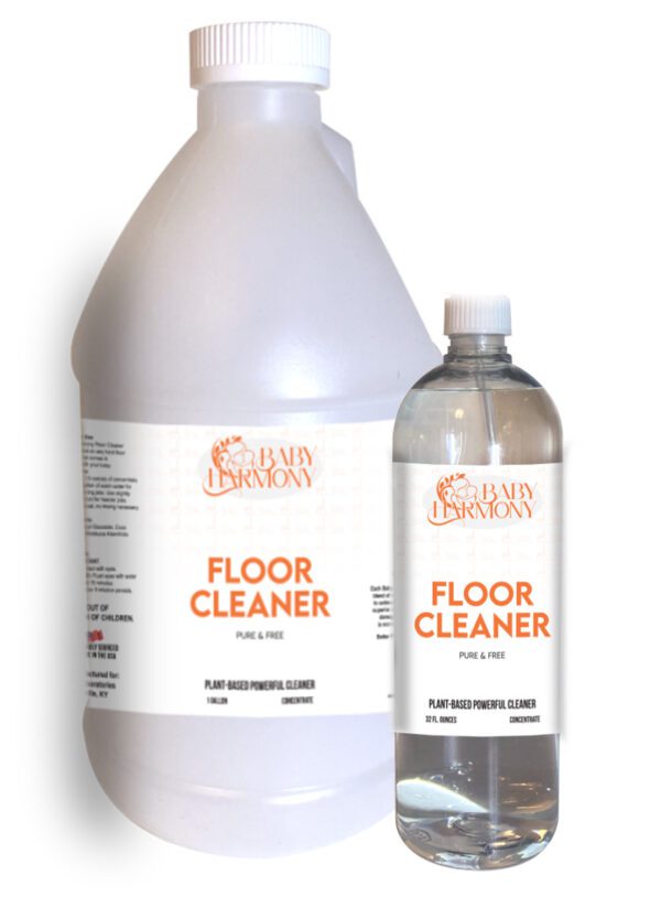 Baby Harmony Floor Cleaner Concentrate in 32oz bottle and 1 gallon jug