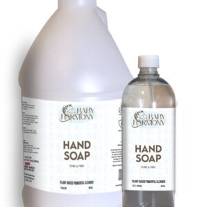 Baby Harmony Hand Soap in 32oz refill bottle and 1 gallon jug